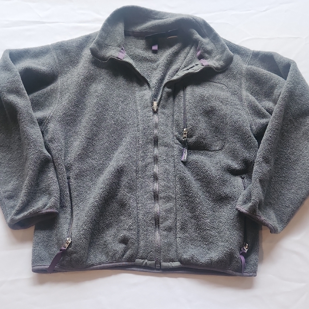 Patagonia Gray Fleece Zip-Up Jacket